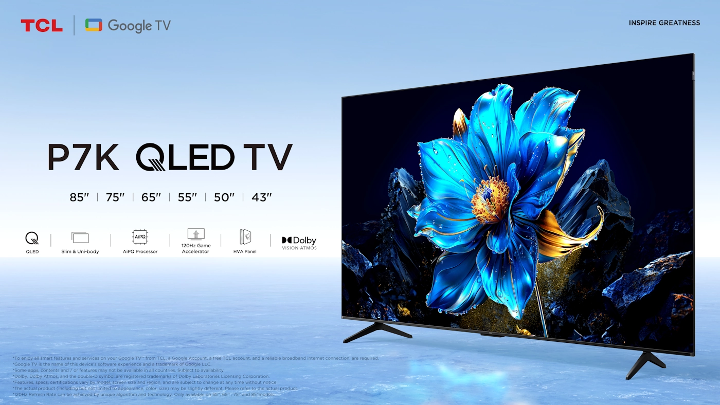 TCL 55P7K QLED 60Hz Google Smart TV
